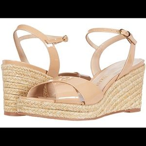 Stuart Weitzman😊NEW😀Rosemarie adobe patent sz 10